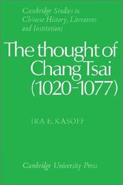 Cover of: The Thought of Chang Tsai (10201077)