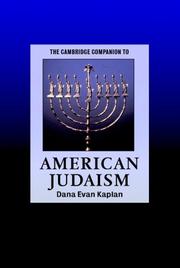 Cover of: The Cambridge Companion to American Judaism (Cambridge Companions to Religion) by Dana Evan Kaplan, Dana Evan Kaplan