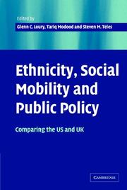 Cover of: Ethnicity, Social Mobility, and Public Policy by 