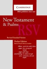 Cover of: RSV New Testament and Psalms Brown French Morocco Leather RSVNTP3