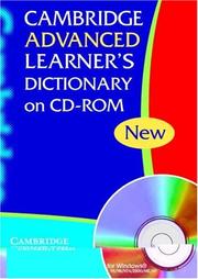 Cover of: Cambridge Advanced Learner's Dictionary CD-ROM (Dictionary)