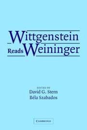 Cover of: Wittgenstein Reads Weininger