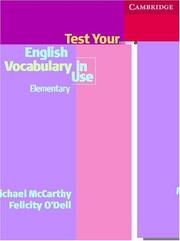 Cover of: Test your english vocabulary in use