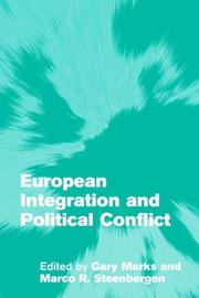 Cover of: European Integration and Political Conflict (Themes in European Governance) by 