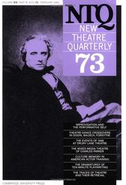 Cover of: New Theatre Quarterly 73 (New Theatre Quarterly)