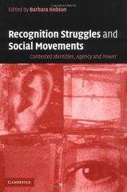 Cover of: Recognition Struggles and Social Movements: Contested Identities, Agency and Power