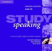 Cover of: Study Speaking Audio CD: A Course in Spoken English for Academic Purposes