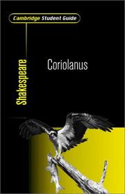 Cover of: Cambridge Student Guide to Coriolanus (Cambridge Student Guides)
