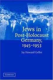 Cover of: Jews in Post-Holocaust Germany, 1945-1953