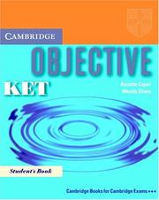 Cover of: Objective KET Student's Book (Objective (Cambridge University Press))