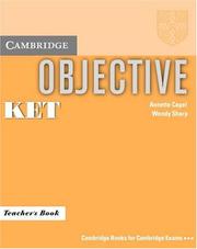 Cover of: Objective KET Teacher's Book