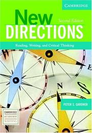 New directions by Peter S. Gardner