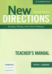 Cover of: New Directions Teacher's Manual