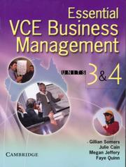 Cover of: Essential VCE Business Management Units 3&4 with CD-Rom