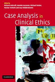 Cover of: Case Analysis in Clinical Ethics | 