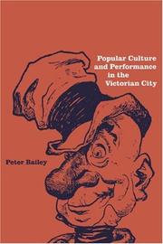 Cover of: Popular Culture and Performance in the Victorian City