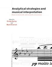 Cover of: Analytical Strategies and Musical Interpretation by 