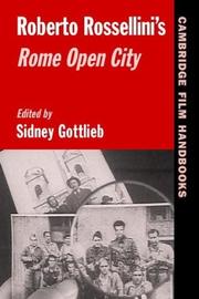 Cover of: Roberto Rossellini's Rome open city by edited by Sidney Gottlieb.