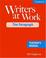 Cover of: Writers at Work, The Paragraph Teacher's Manual