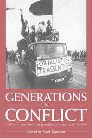 Cover of: Generations in Conflict by Mark Roseman, Mark Roseman