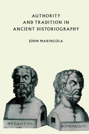 Cover of: Authority and Tradition in Ancient Historiography