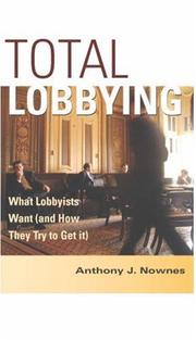 Total Lobbying by Anthony J. Nownes