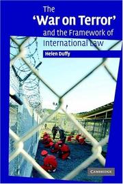 Cover of: The 'War on Terror' and the Framework of International Law