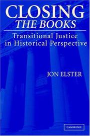 Cover of: Closing the Books by Jon Elster