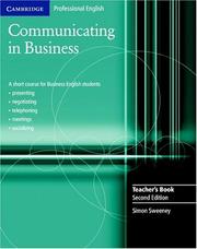 Cover of: Communicating in Business Teacher's Book (Cambridge Professional English)