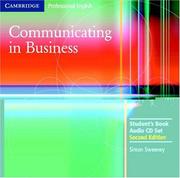 Cover of: Communicating in Business Audio CD Set (Cambridge Professional English)