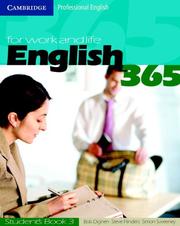 Cover of: English365 3 Student's Book by Bob Dignen, Steve Flinders, Simon Sweeney