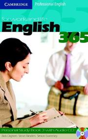 Cover of: English365 3 Personal Study Book with Audio CD by Bob Dignen, Steve Flinders, Simon Sweeney, Bob Dignen, Steve Flinders, Simon Sweeney