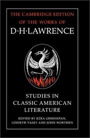 Cover of: Studies in classic American literature by David Herbert Lawrence