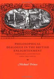 Cover of: Philosophical Dialogue in the British Enlightenment by Michael Prince