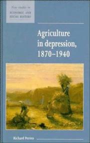 Cover of: Agriculture in depression, 1870-1940 | Richard Perren