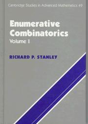 Cover of: Enumerative combinatorics by Richard P. Stanley