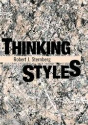 Cover of: Thinking styles by Robert J. Sternberg