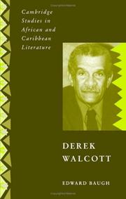 Cover of: Derek Walcott by Edward Baugh