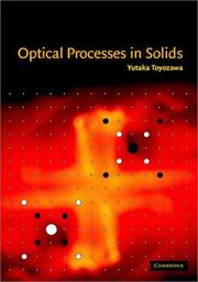 Cover of: Optical Processes in Solids by Yutaka Toyozawa, Yutaka Toyozawa