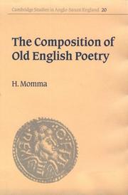 Cover of: The composition of Old English poetry by H. Momma