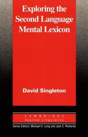 Cover of: Exploring the second language mental lexicon