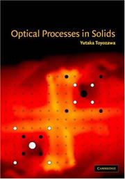 Cover of: Optical Processes in Solids by Yutaka Toyozawa, Yutaka Toyozawa