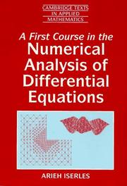Cover of: A first course in the numerical analysis of differential equations by A. Iserles