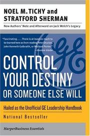 Cover of: Control Your Destiny or Someone Else Will (Collins Business Essentials) by Noel M. Tichy, Stratford Sherman