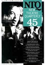 Cover of: New Theatre Quarterly 45 (New Theatre Quarterly)