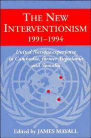 Cover of: The New interventionism, 1991-1994 by edited by James Mayall.