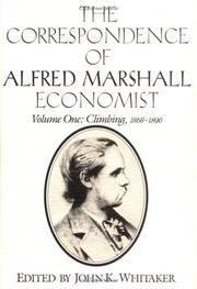 Cover of: The correspondence of Alfred Marshall, economist
