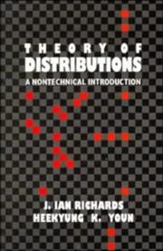 Cover of: The Theory of Distributions: A Nontechnical Introduction