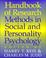 Cover of: Handbook of Research Methods in Social and Personality Psychology