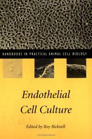 Cover of: Endothelial cell culture | 